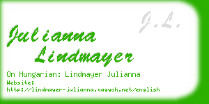 julianna lindmayer business card